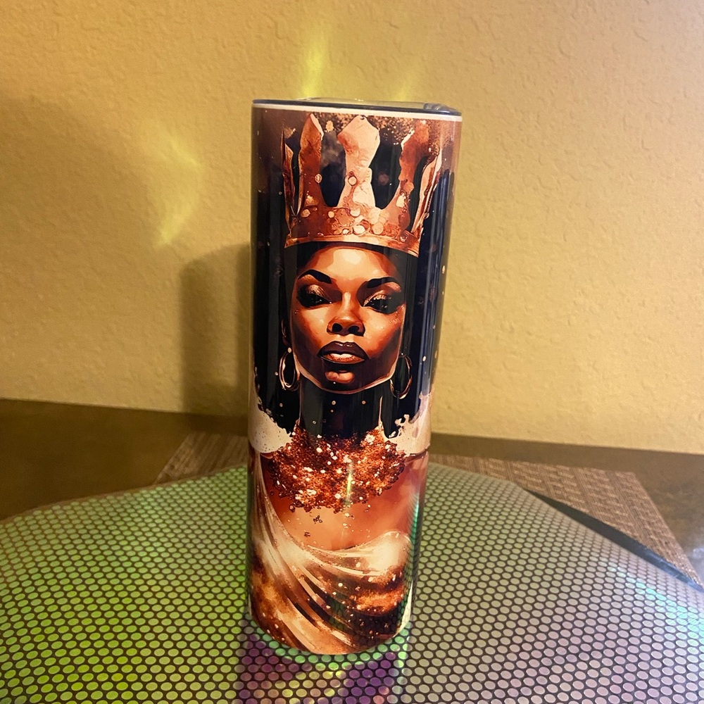 Made with love “Forever My Queen” sublimation tumbler.